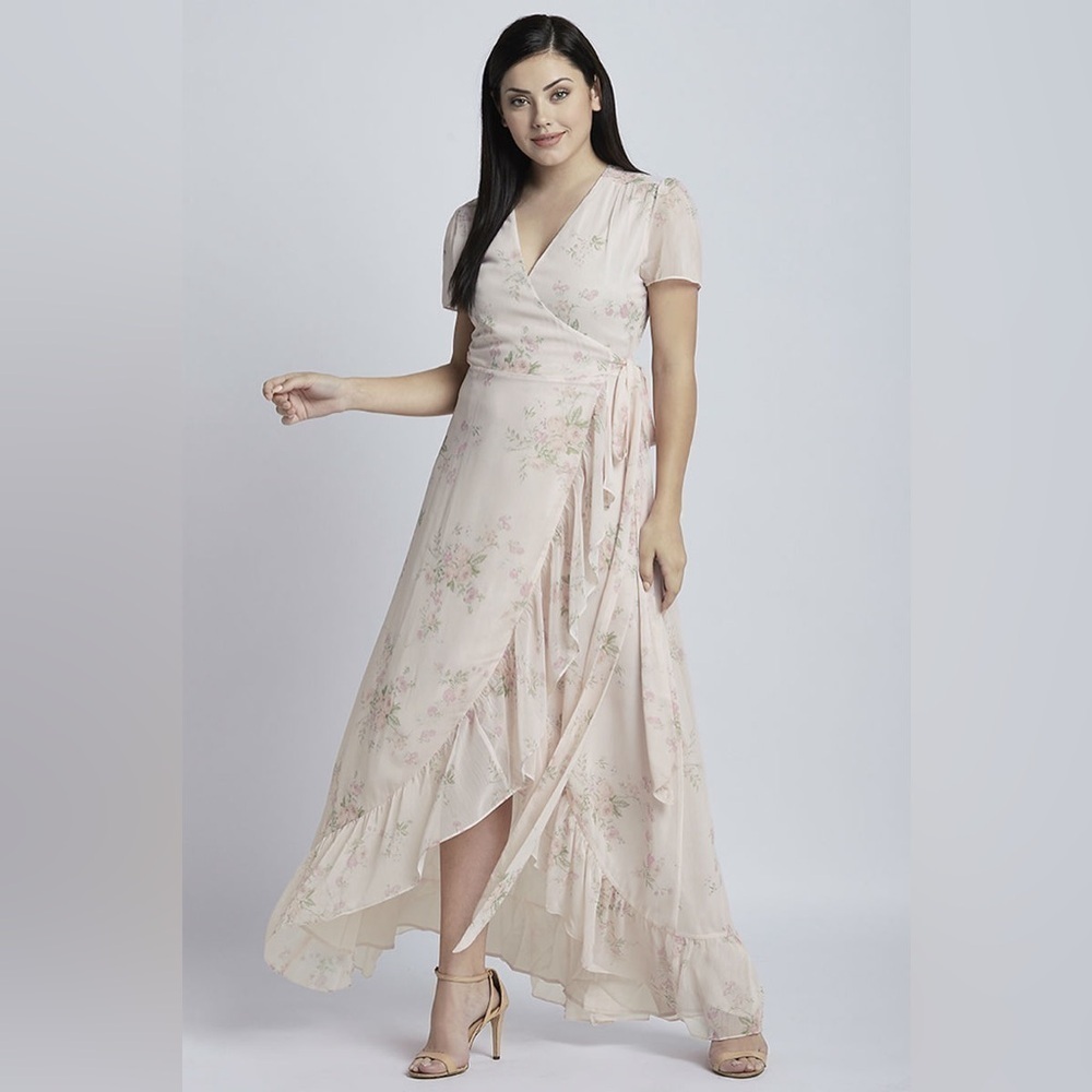 Wayf Natasha Wrap Floral Maxi Dress - Picture 6 of 17